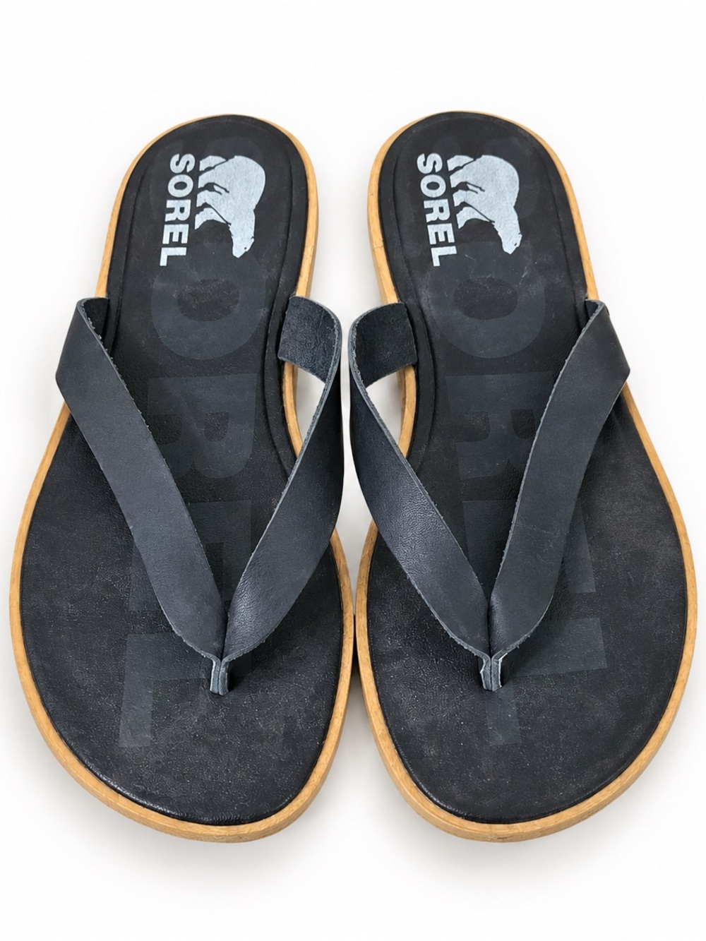 Sorel Black Thong Sandals Women’s 8.5 NL4039-010